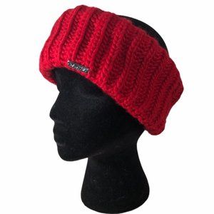 NWT Nautica Red Sweater Winter Headband Ear Warmer